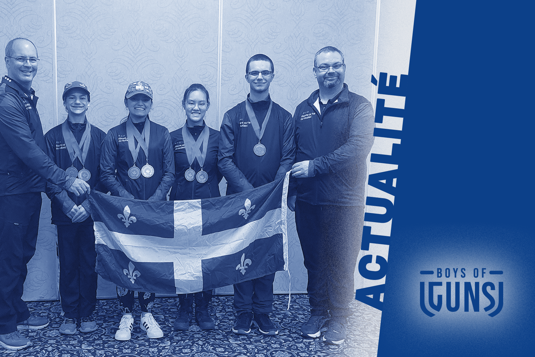Grande récolte de médaille pour le Québec au championnat junior 2023 de tir à air comprimé